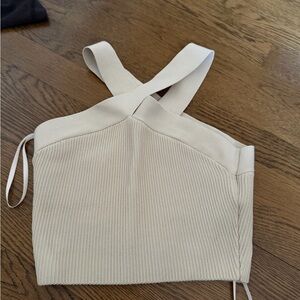 Cropped tank with a twist neckline from Aritzia